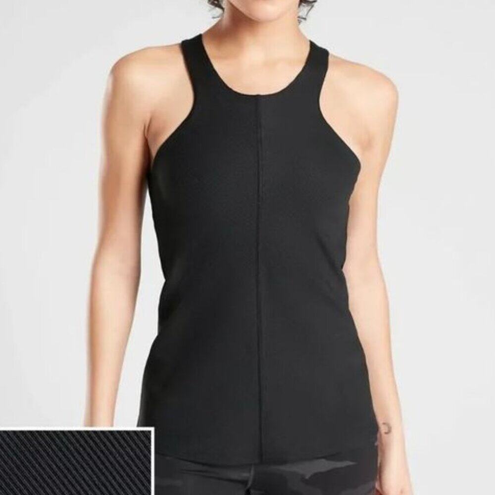 Athleta Women's Intensity Support Tank Top in SuperSonic in Black